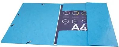 Gumis mappa, karton, A4, EXACOMPTA Iderama, világoskék (EX55827E)