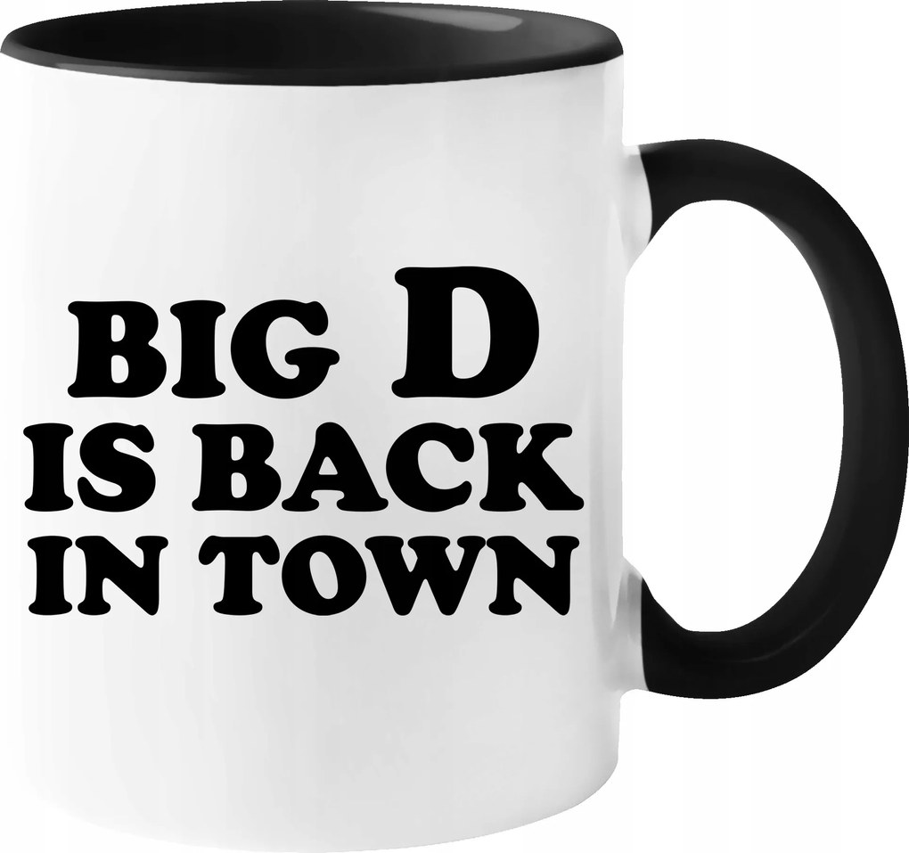 Bögre Big D Back In Town vicces Születésnapi Ajándék Karácsony 330ml Csomagolás