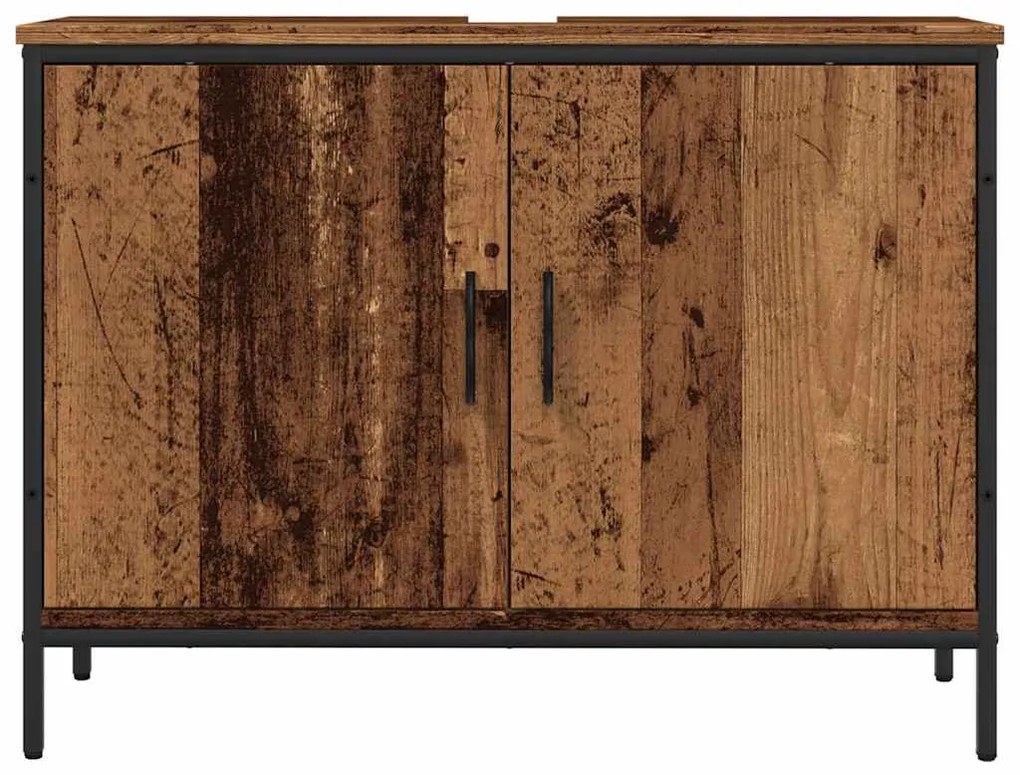antik fa színű mosdószekrény 80 x 30 x 60 cm