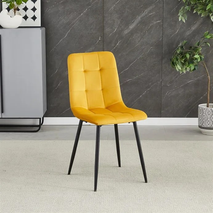 Sárga Bársony Étkezőszék. CT-281 YEL4
