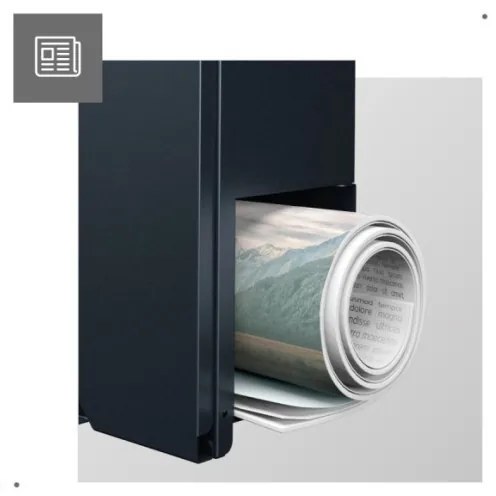 Modern, postaláda Időjárásálló, kültéri antracit