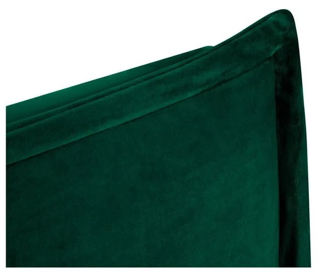 Sötétzöld ágytámla 140x120 cm Monica – Milo Casa