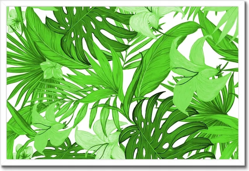 Poszterek keretben 60x40 Leaves Monstera New look