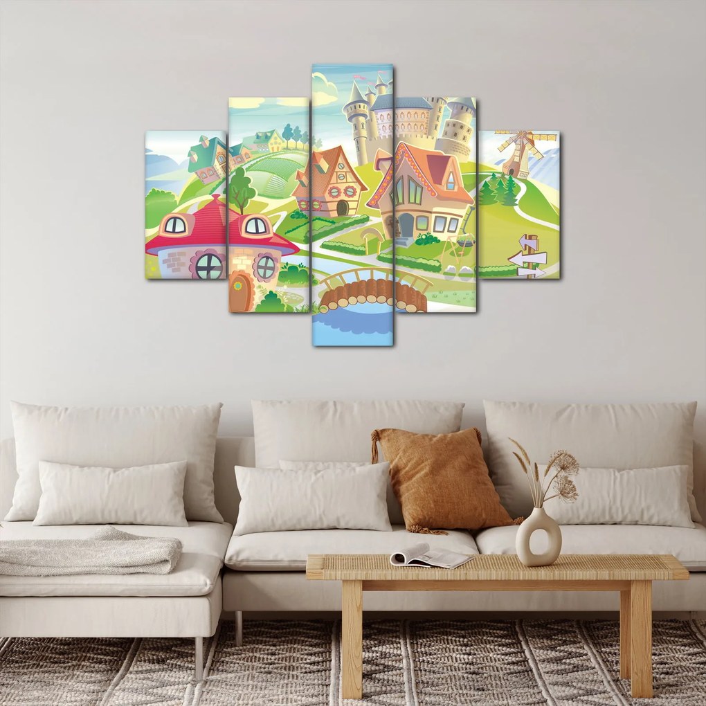 Kép - színes város (150x105 cm)
