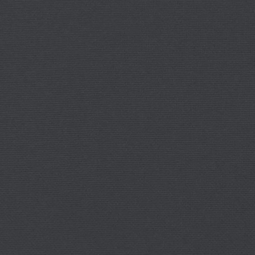 2 db fekete oxford szövet kerti padpárna 180 x 50 x 7 cm