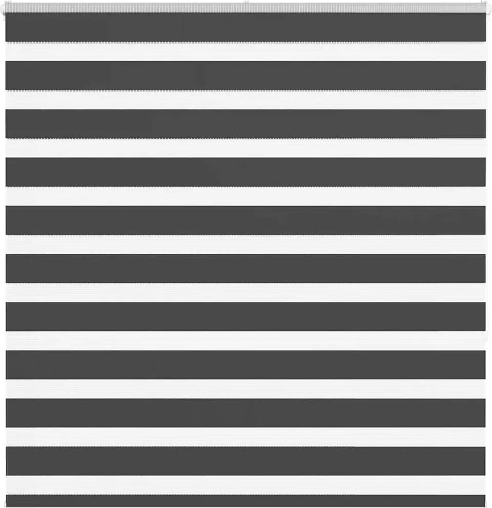 vidaXL zebrafüggönnyel fekete szövetszélesség 145,9 cm poliészter