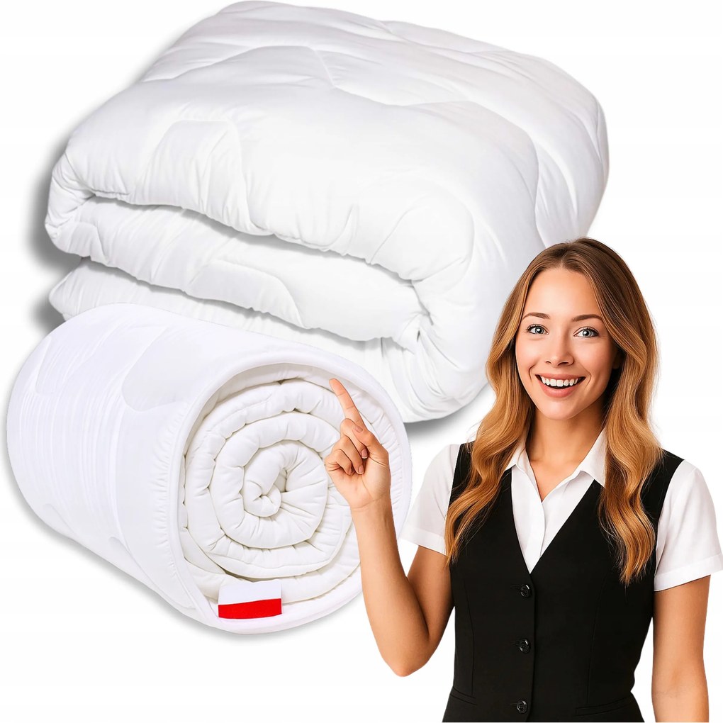 Egész Évben Használható paplan 200x200cm Antiallergén Kecsesség Lengyel termék Nagy