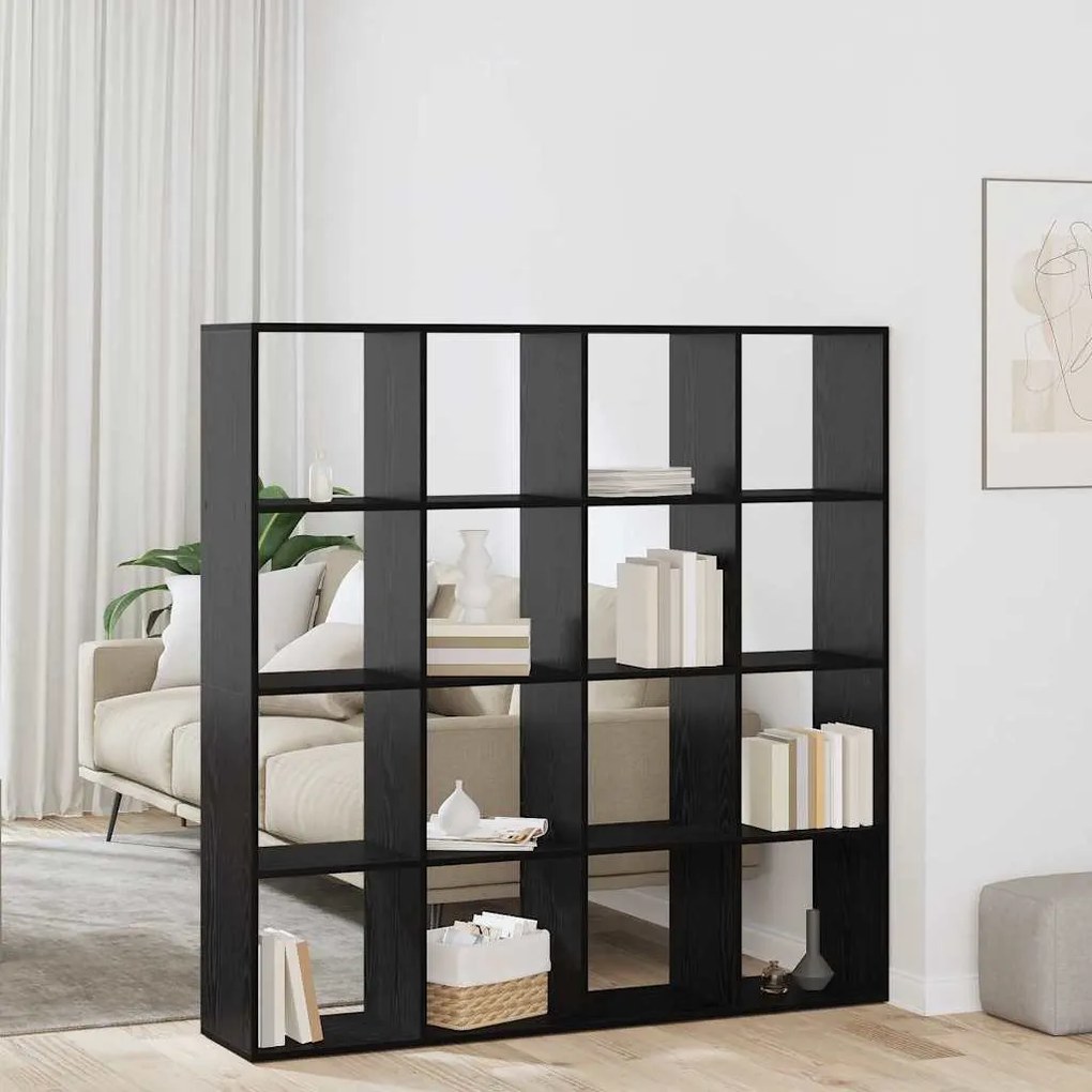 Könyvespolc Musta tammi 137.5 x 29 x 137.5 cm Faanyag