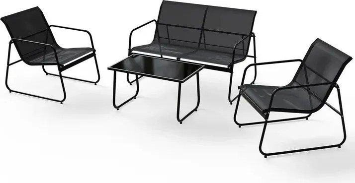 Juskys Genoa kerti fém garnitúra - antracit