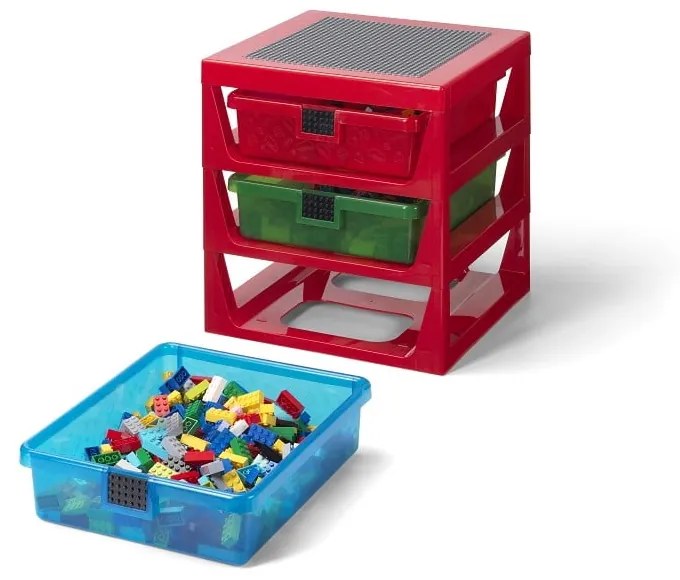 Storage piros rendszerező 3 fiókkal - LEGO®