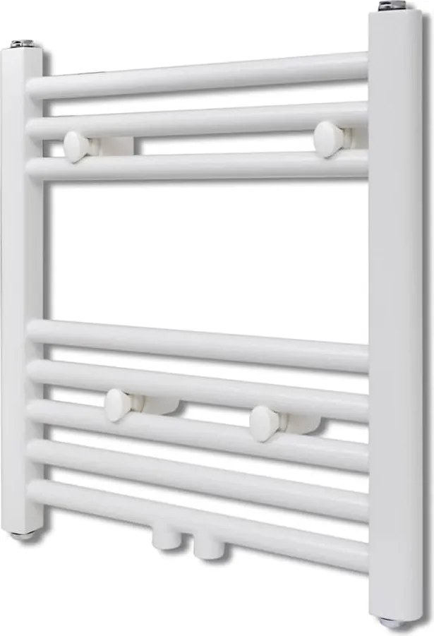vidaXL Fürdőszobai egyenes törölközőradiátor központi fűtéssel 480 x 480 mm