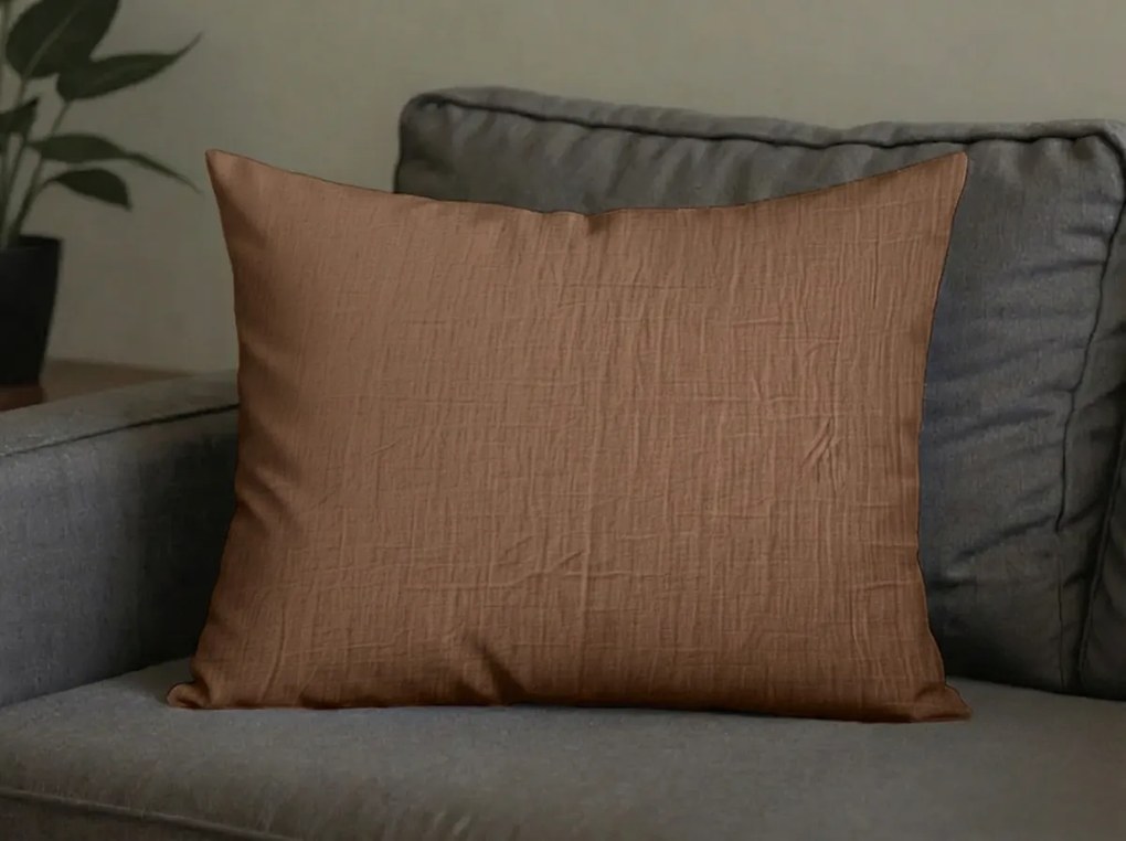 Musselin párnahuzat MUSSARI 70x90 cm, világosbarna