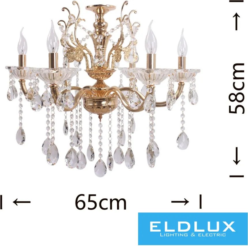ELDLUX A18-O Kristály Csillár IP20