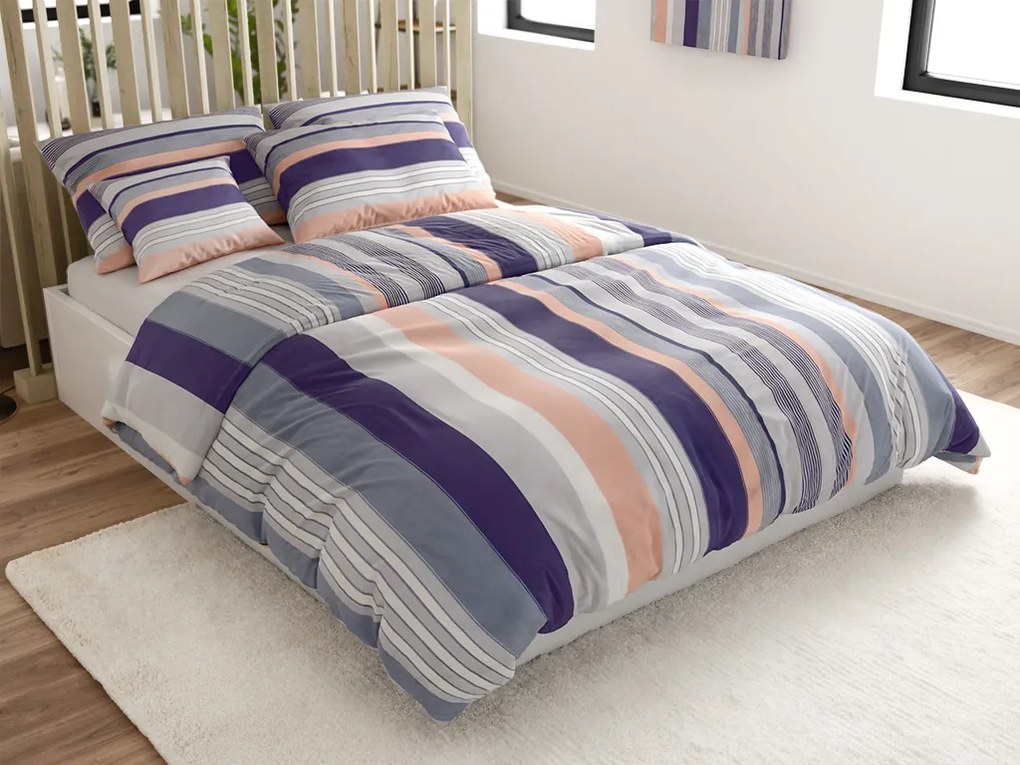 NABON szürke pamut ágyneműhuzat