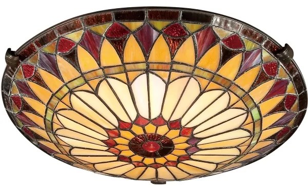 Elstead QZ-WEST-END-F - Tiffany WEST mennyezeti lámpatest 2xE27/75W/230V