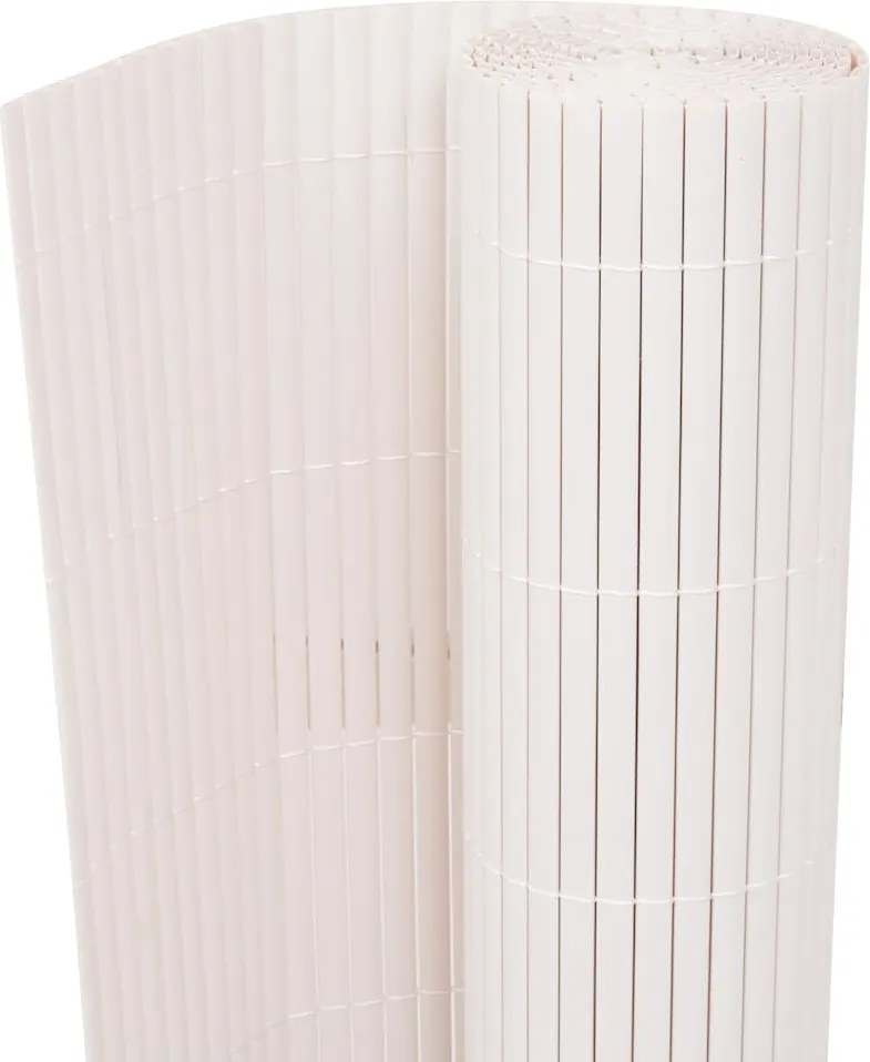 vidaXL Kerti Kerítés Fehér 150 x 300 cm PVC
