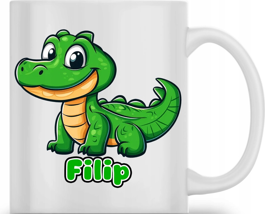 Kerámia Bögre Krokodil Aranyos Állat Felirat A Bögrén