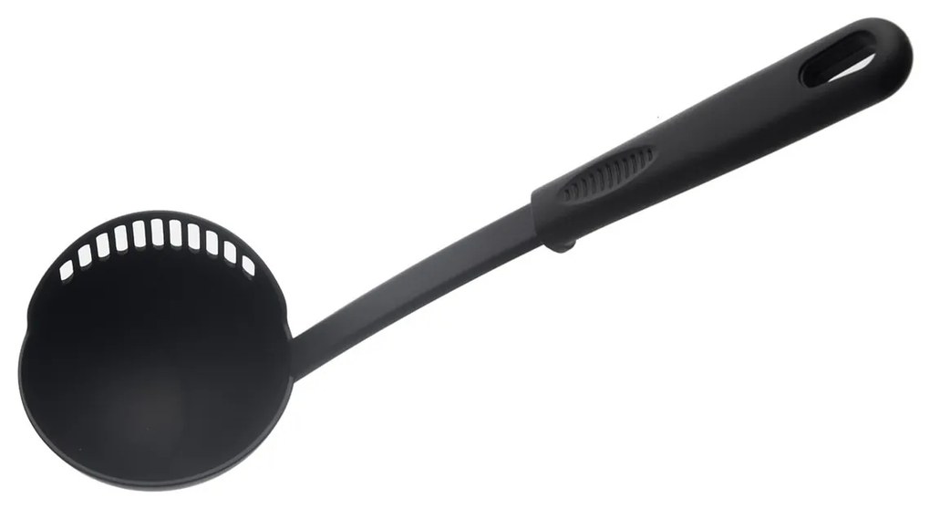 Orion Szűrőkanál BLACKLINE 30,5 cm, átmérő 9 cm