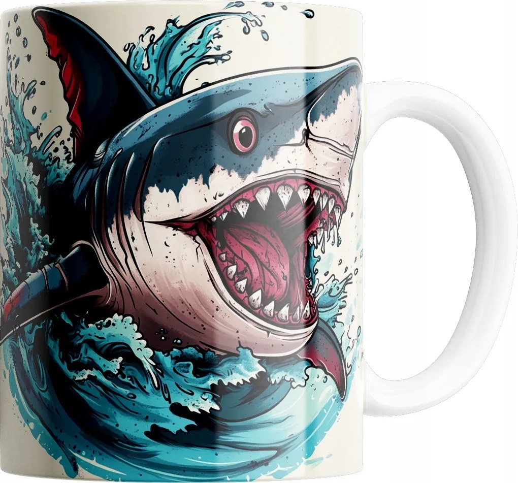 Bögre Cápa Bögre Kiváló Minőség Ajándék Szöveg