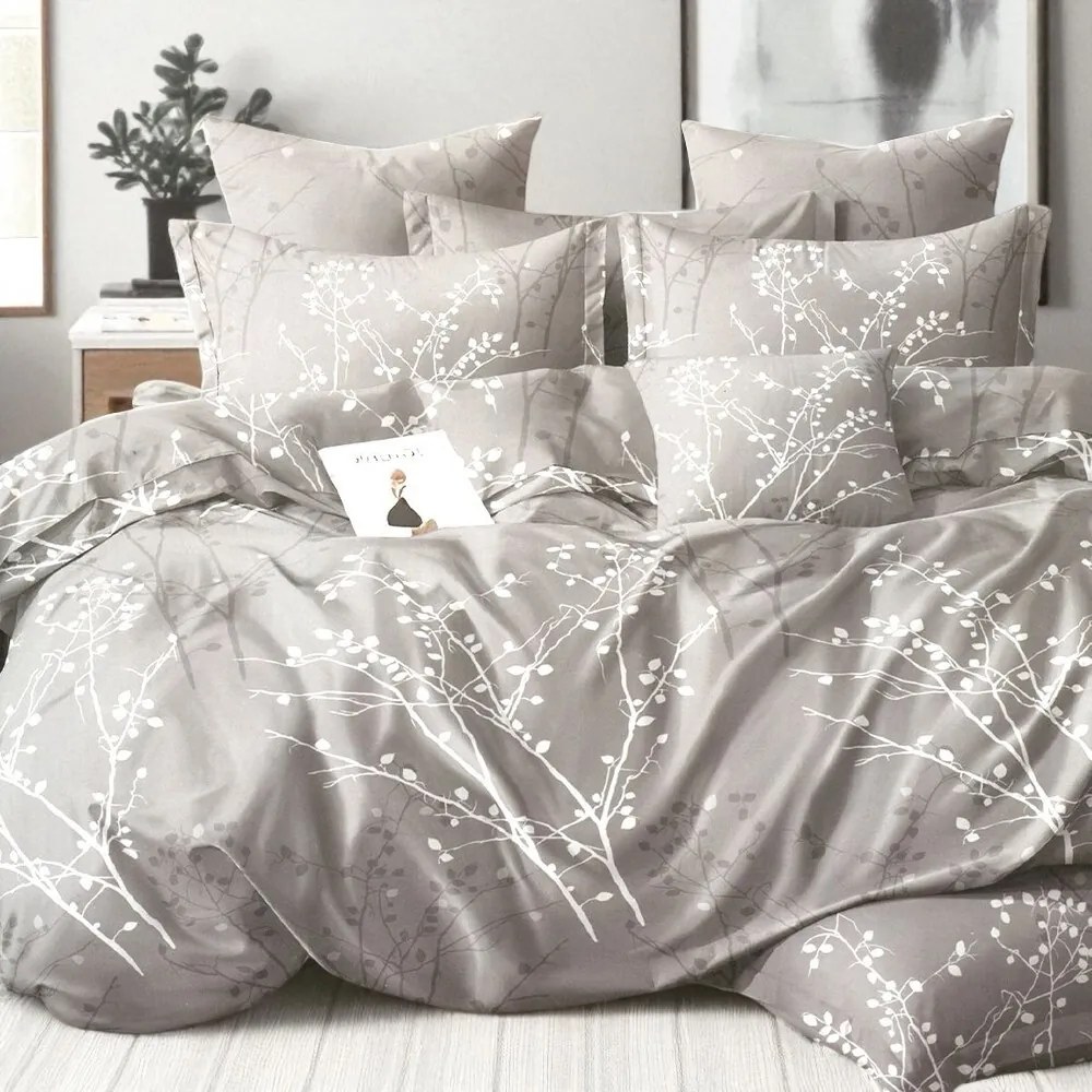 Flanel ágyneműhuzat Homa ALEVA CALM 7 részes 140x200 cm