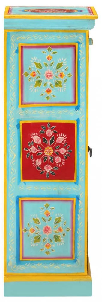 kézzel festett tömör mangófa tálaló 40 x 30 x 90 cm