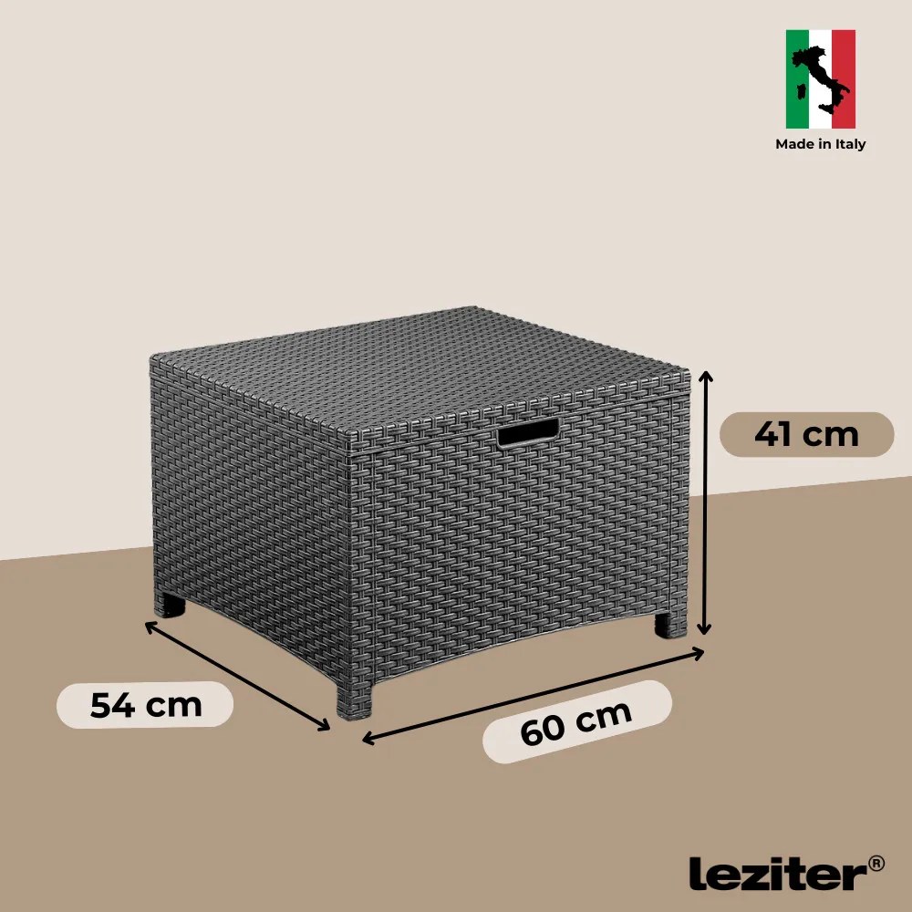 Lima 4 személyes kerti bútor garnitúra grafit