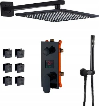 Süllyesztett Hidromasszázs Esőztető Szett