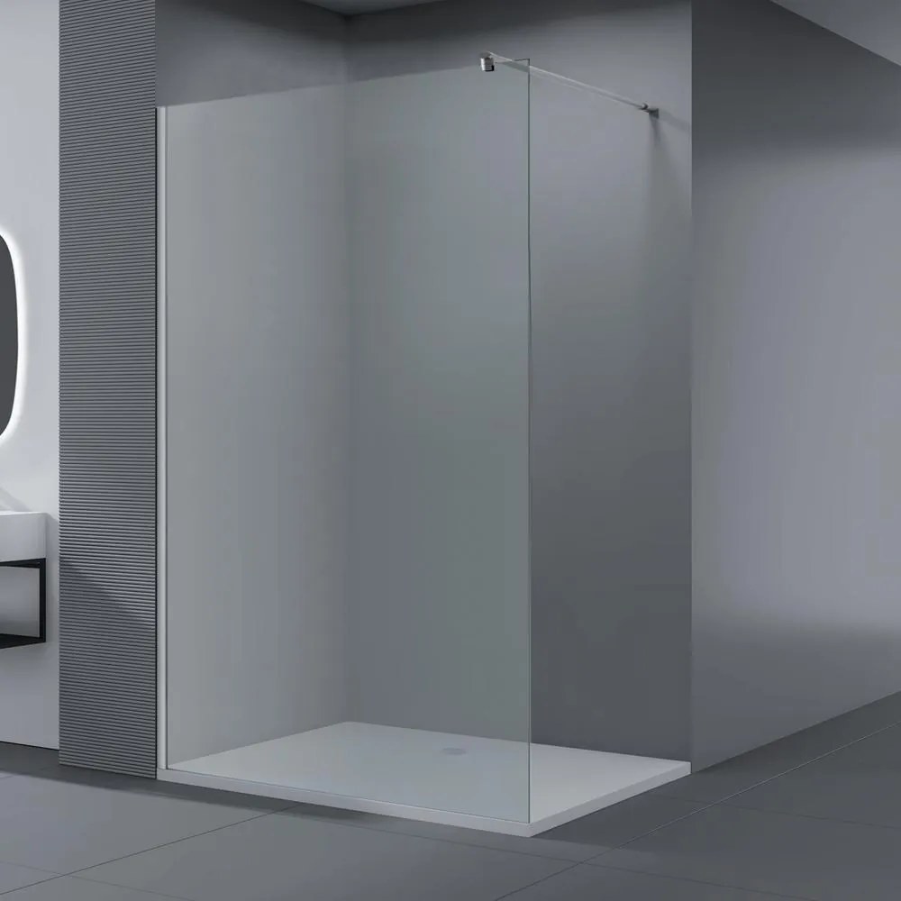 Walk-in zuhanyfal 140, 190cm, 8mm