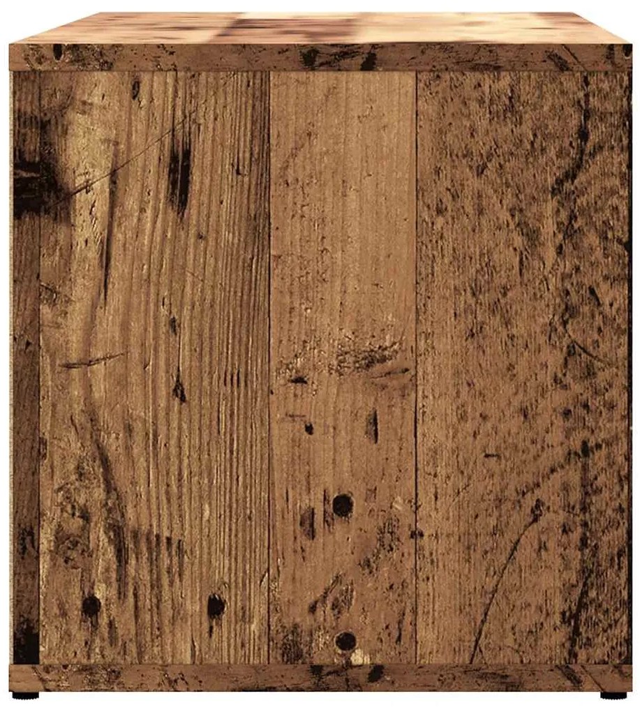 antik fa színű szerelt fa TV-szekrény 80x34x35,5 cm