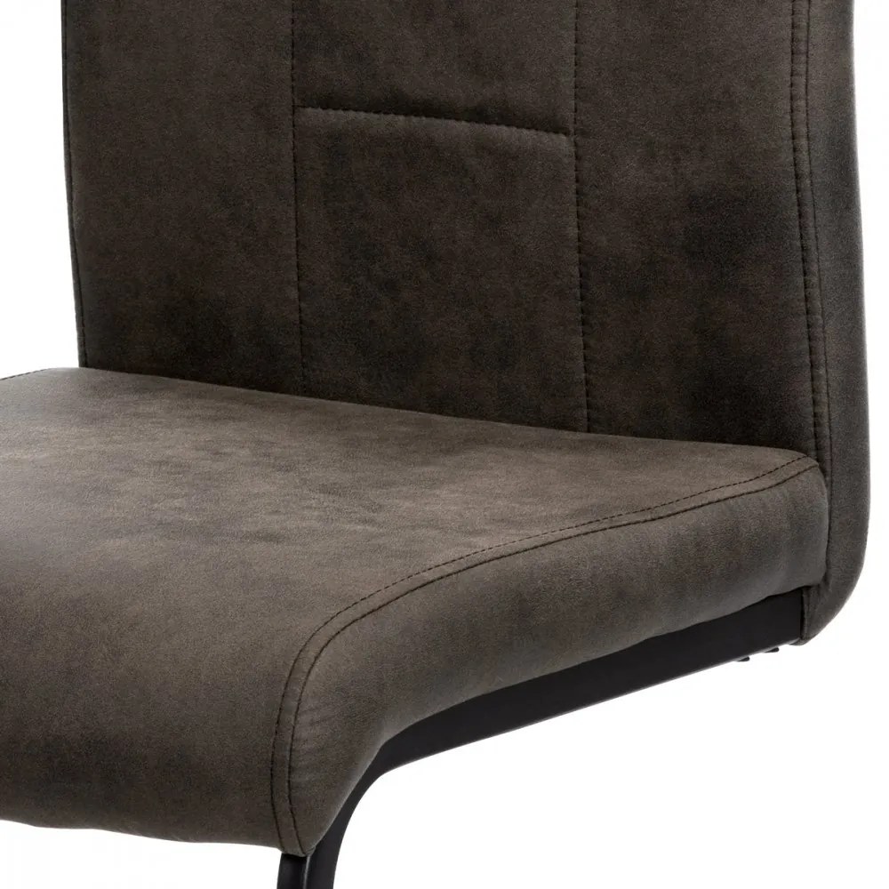 Scaun modern cu bază de sanie gri Dcl-412