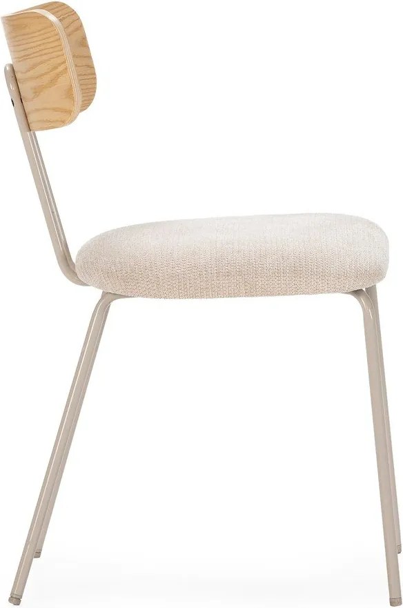 Bézs-natúr színű kárpitozott étkezőszék Olimpia – MOME