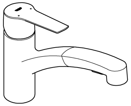 GROHE 30531001 - START konyhai csaptelep, 227 mm, fényes króm