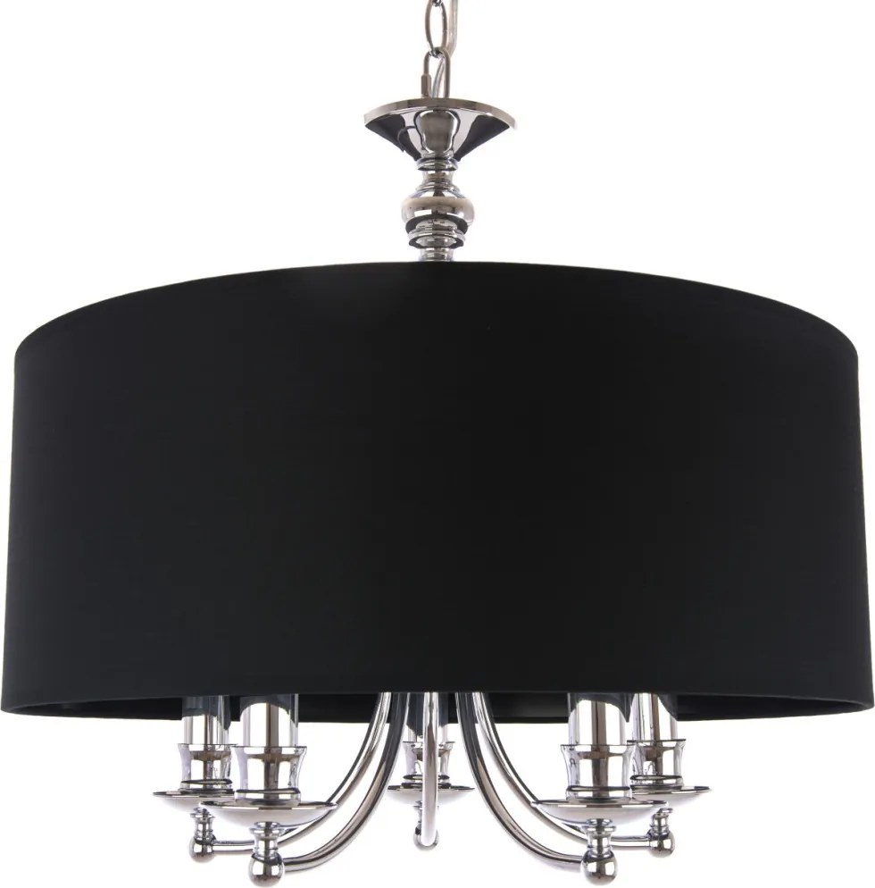 COSMOLIGHT P05697CH-BK ABU DHABI Ernyős Függesztett Lámpa Fekete, Ezüst E14 IP20