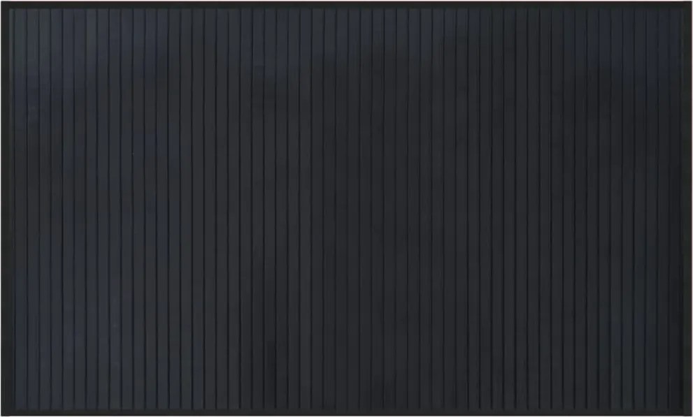 vidaXL négyszögletű fekete bambusz szőnyeg 60 x 100 cm