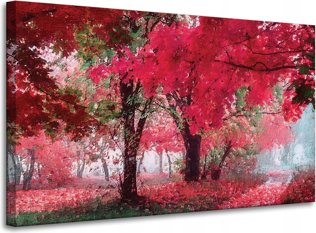 Vászonkép Rózsaszín levelek Fák Művészet 100x60 cm Ideális ajándék