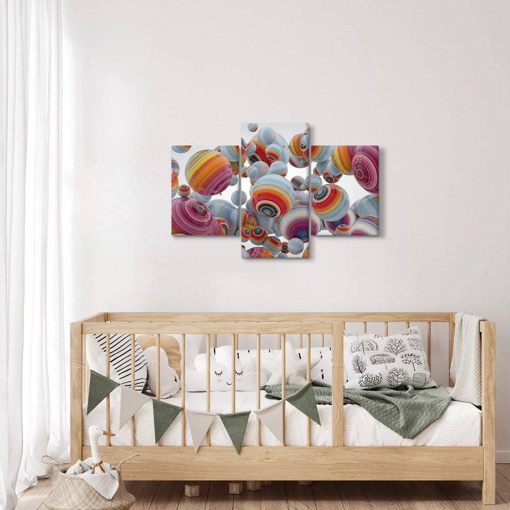 Festett gömbök képe (90x60 cm)