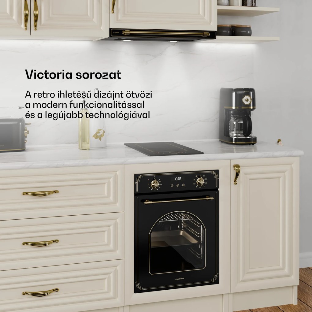 Klarstein Victoria Domino, beépített indukciós főzőlap, 3500 W, Flexzone, időzítő