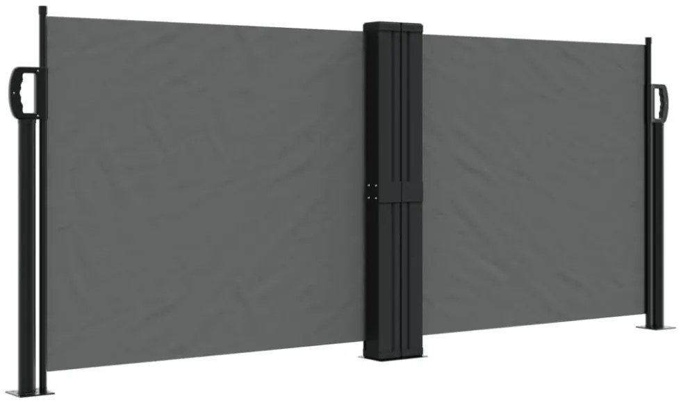 antracitszürke behúzható oldalsó napellenző 100 x 1000 cm