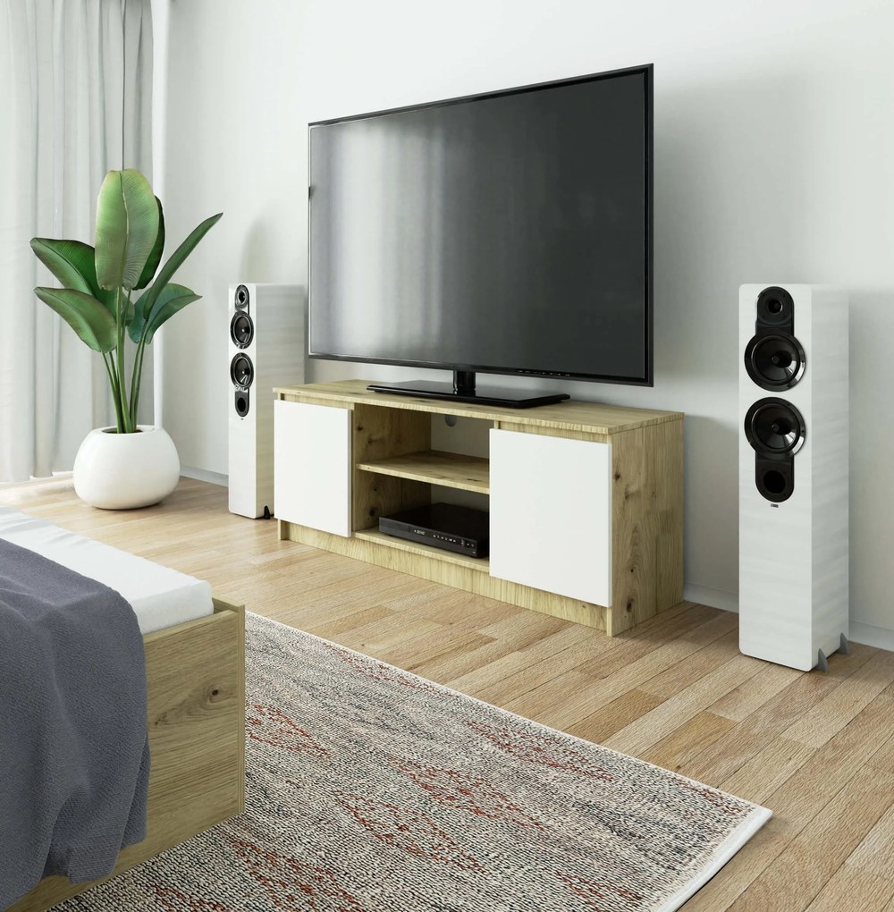 TV asztal Kenji (artisan tölgy + fehér). 1070722
