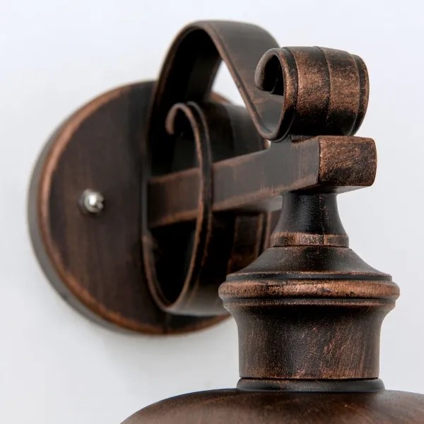 Orion AL 11K/360.01-Kültéri fali lámpa KENZO 1xE27/100W/230V IP44 bronz/patinás