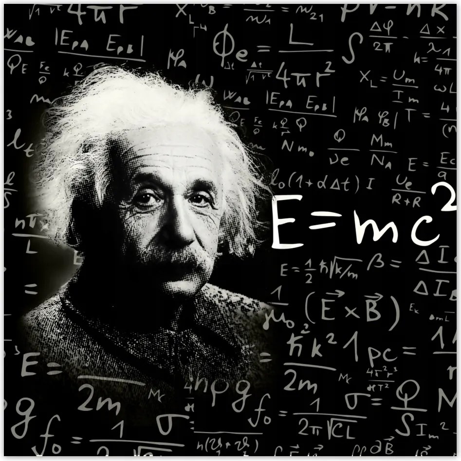 Fotótapéta flizelina 208x208 Albert Einstein E=MC2
