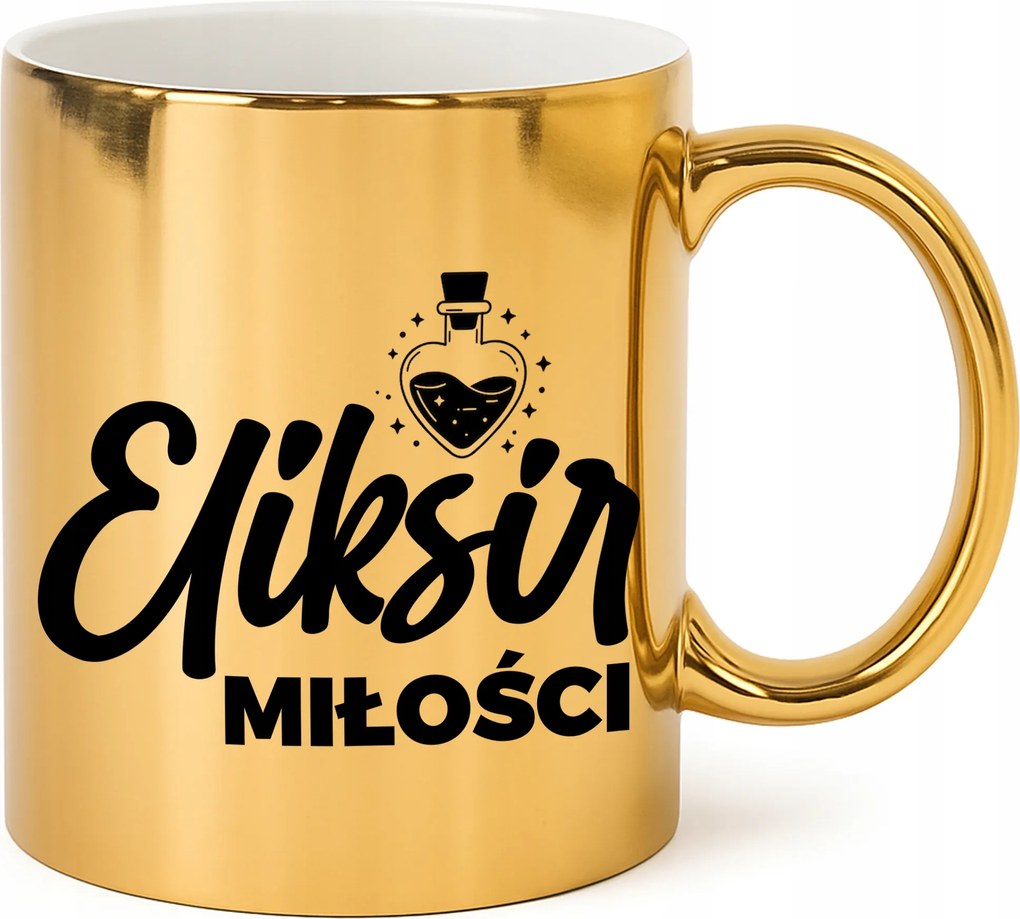 Arany Bögre Ajándék Párnak Évforduló Neki Szerelem Elixír