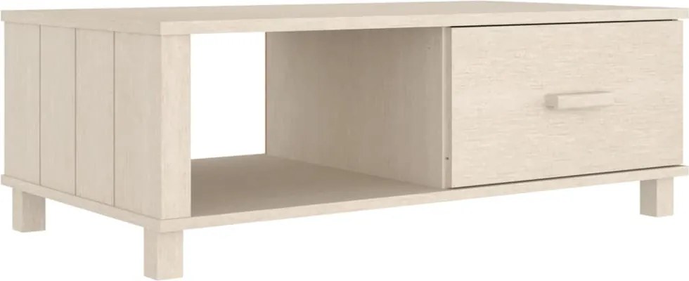 vidaXL HAMAR mézbarna tömör fenyőfa dohányzóasztal 100 x 55 x 35 cm