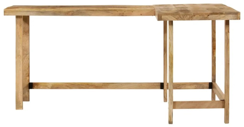íróasztal 165x110x75 cm tömör fa Mango
