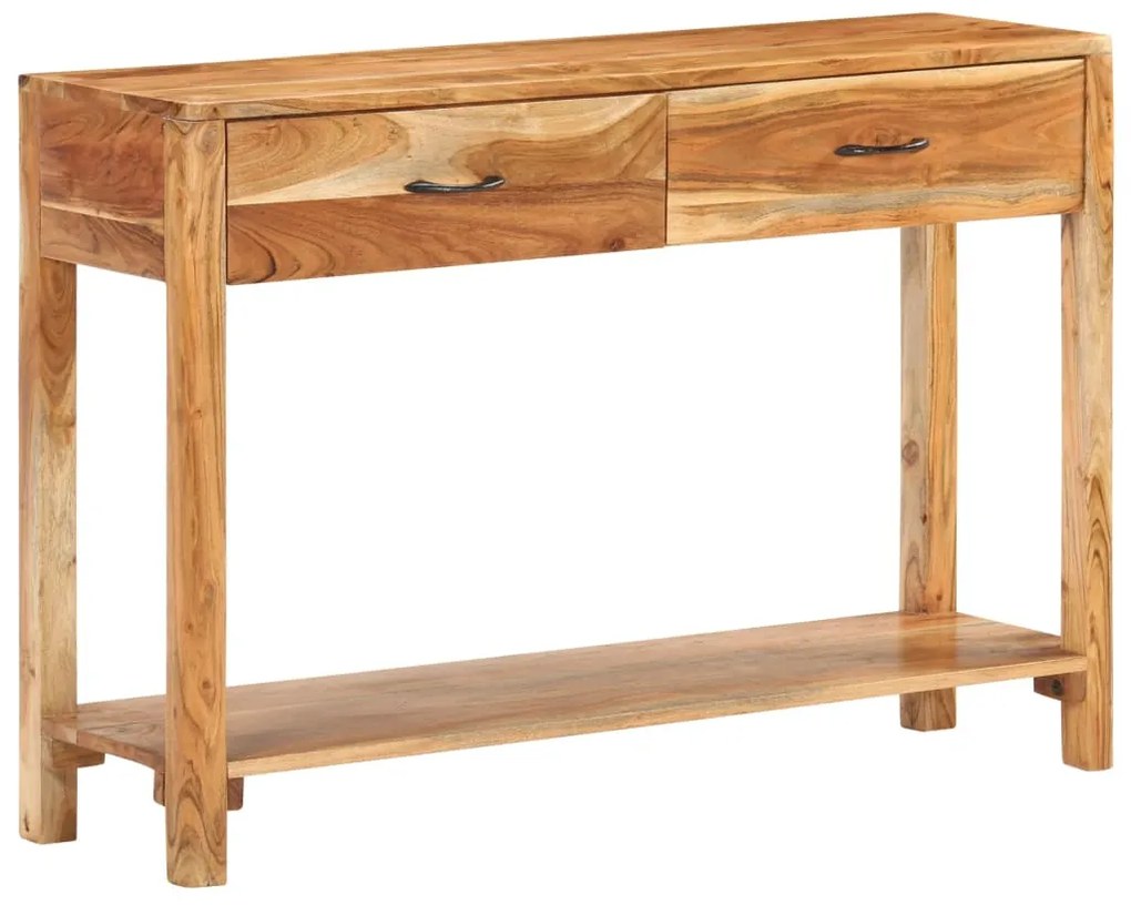tömör akácfa tálalószekrény 110 x 30 x 75 cm