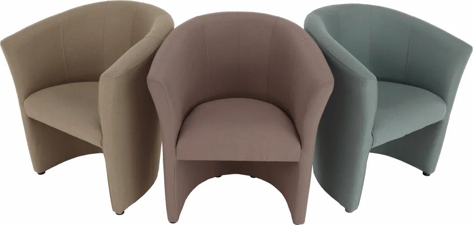 Klub fotel, bézs anyag, CUBA