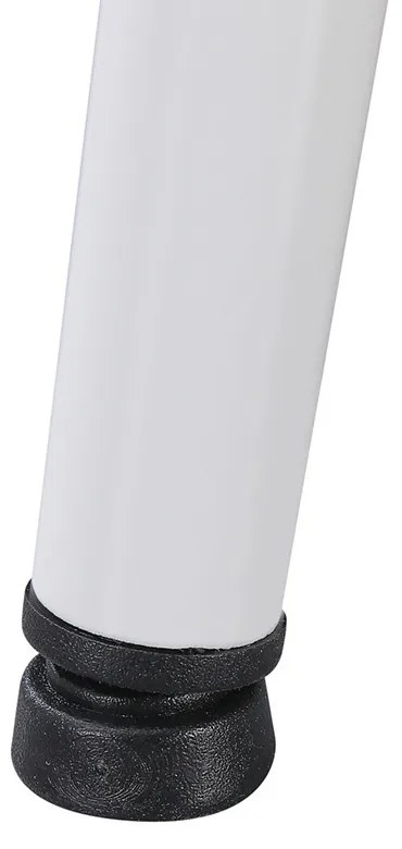 Bora 140 cm szögletes szinterezett kő étkezőasztal fehér