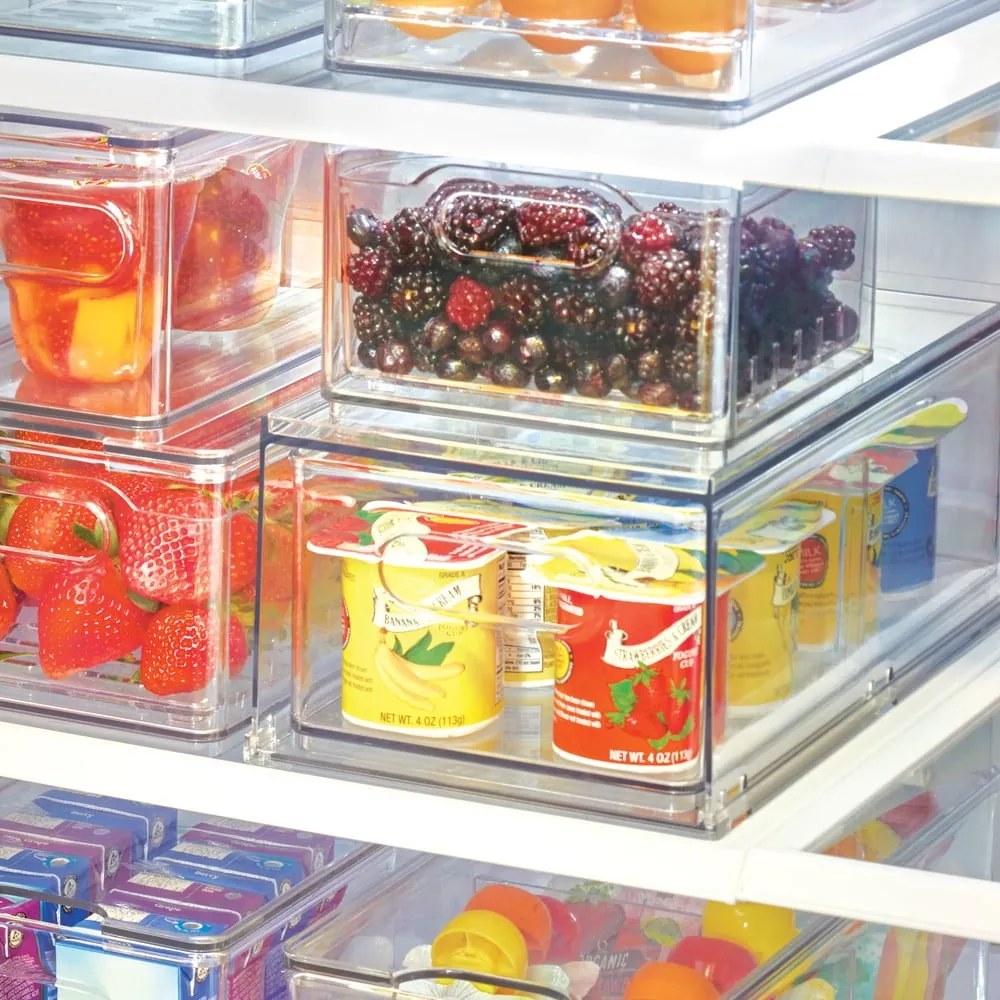 Átlátszó tárolódoboz hűtőbe, 31,8 x 17,8 x 12,1 cm - iDesign The Home Edit
