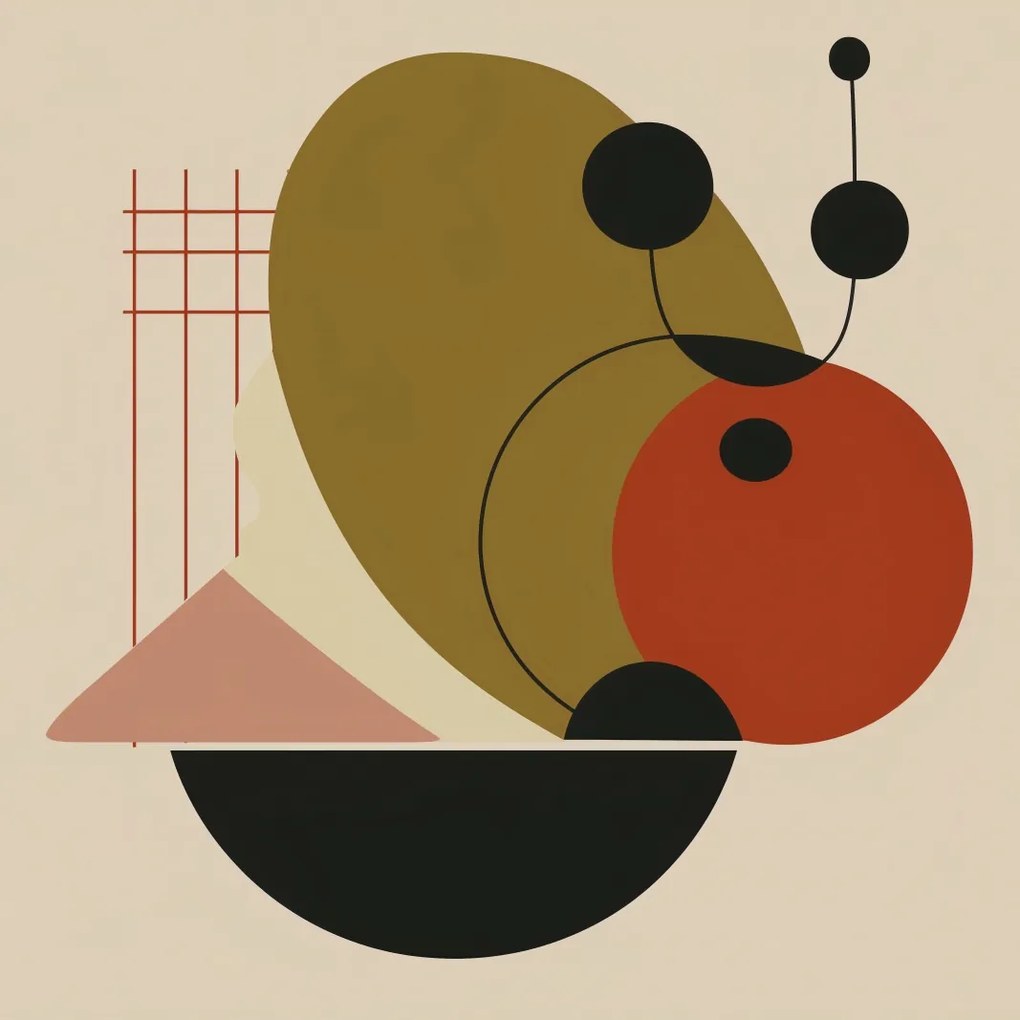 Poszter 90x90cm Geometrikus egyensúly