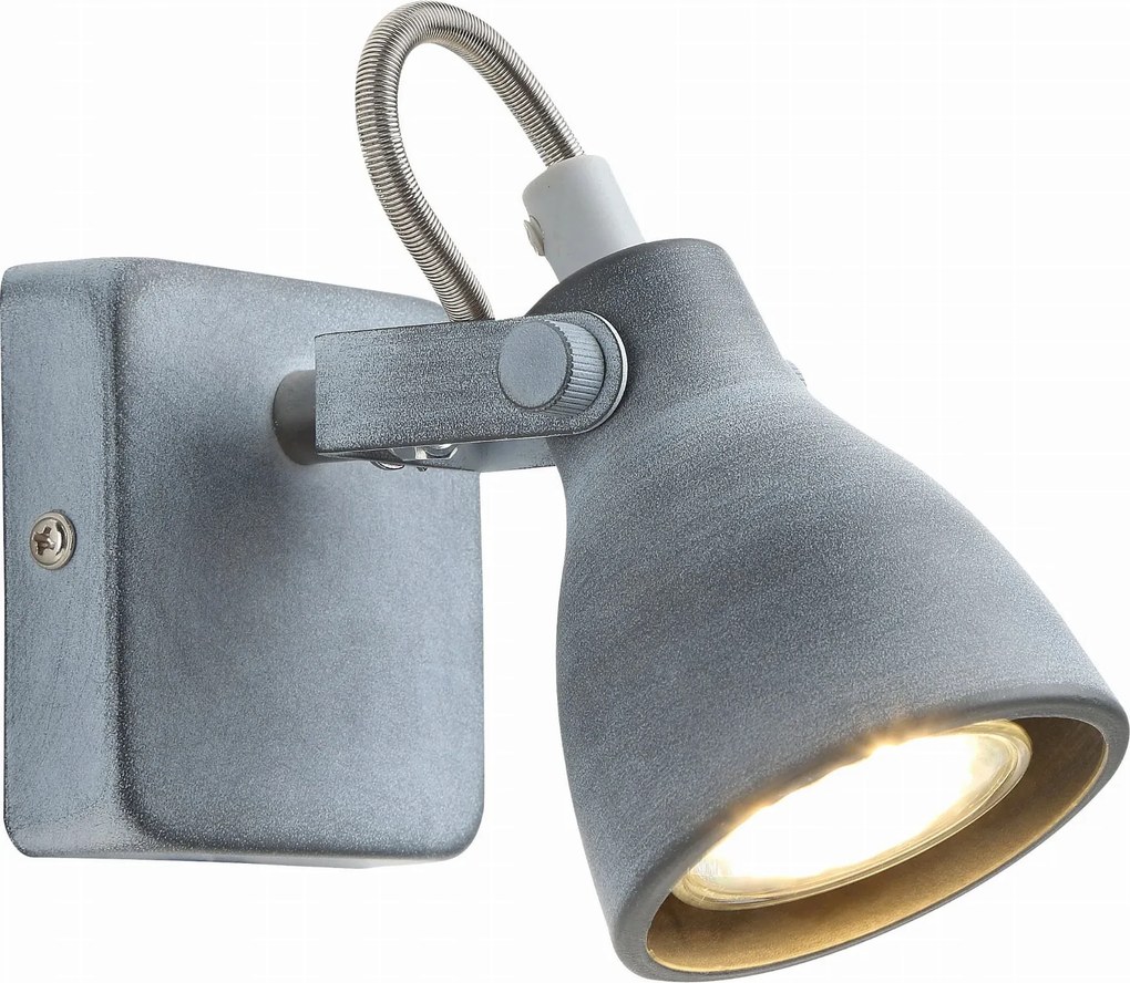 Fali lámpa Candellux Ash Szürke, 1xGU10, Fém, Ipari